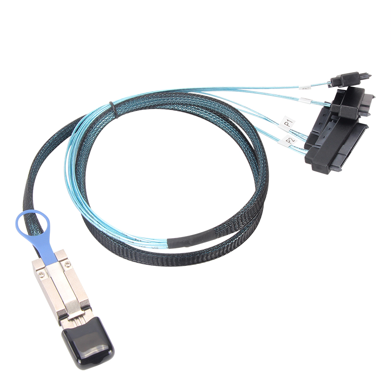 MINI SAS 26PIN(SFF8088) TO 4*SAS 29PIN(SFF8482) CH521