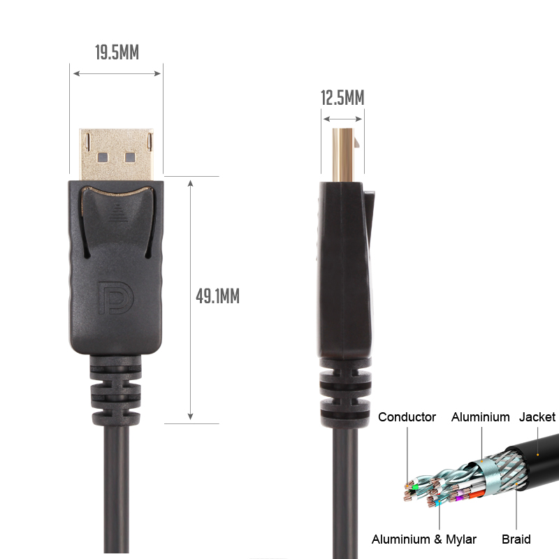 DisplayPort  Male to Male 1.2V Cable CG631