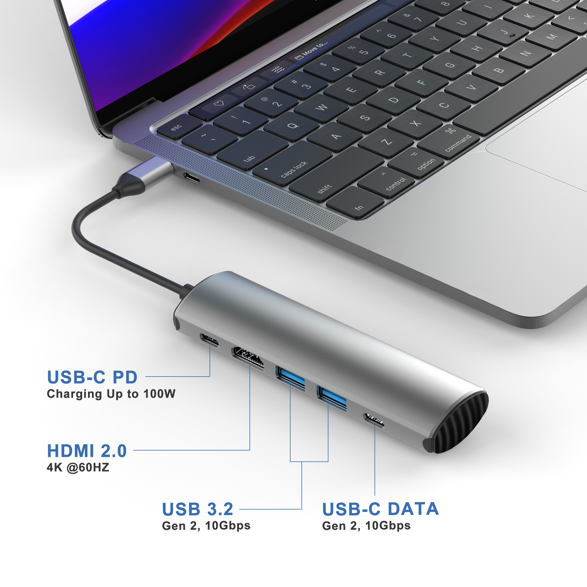 5 in 1 USB Type C Docking CU4612