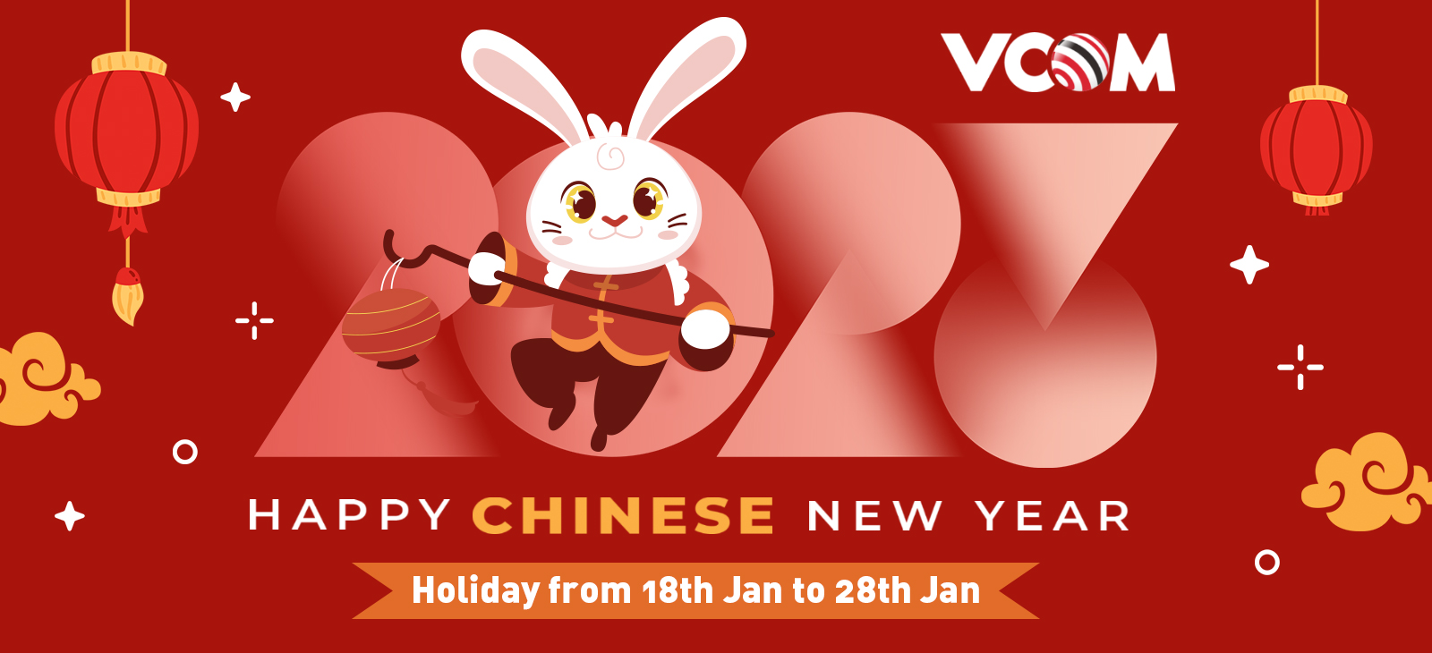 VCOM Holiday Notice For Chinese New Year