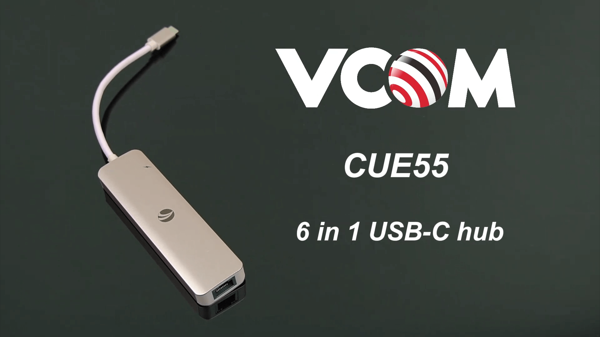 VCOM 6 in 1 USB-C Hub CUE55