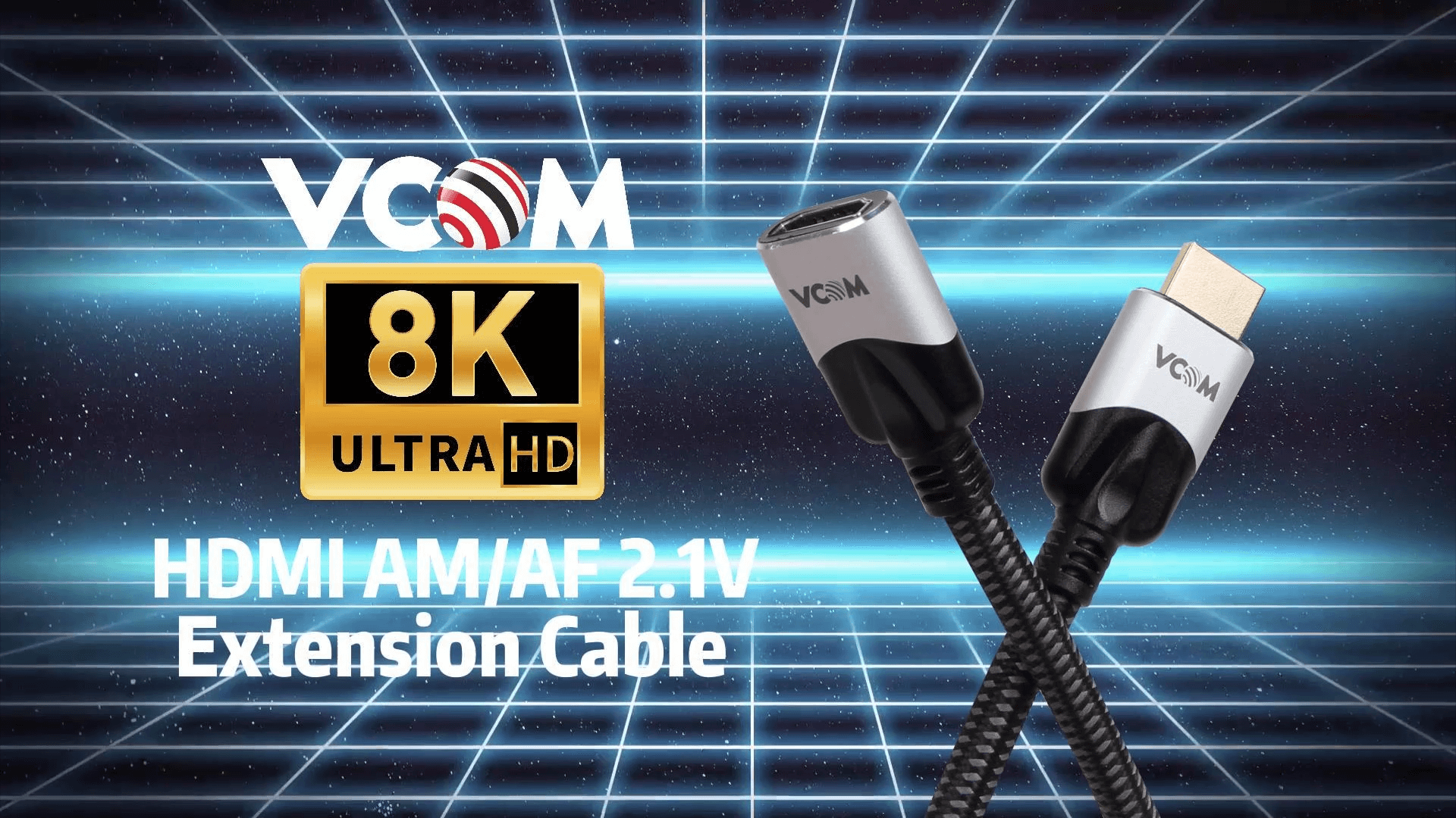 VCOM 8K HDMI Male to Female 2.1V Extension Cable CG516M