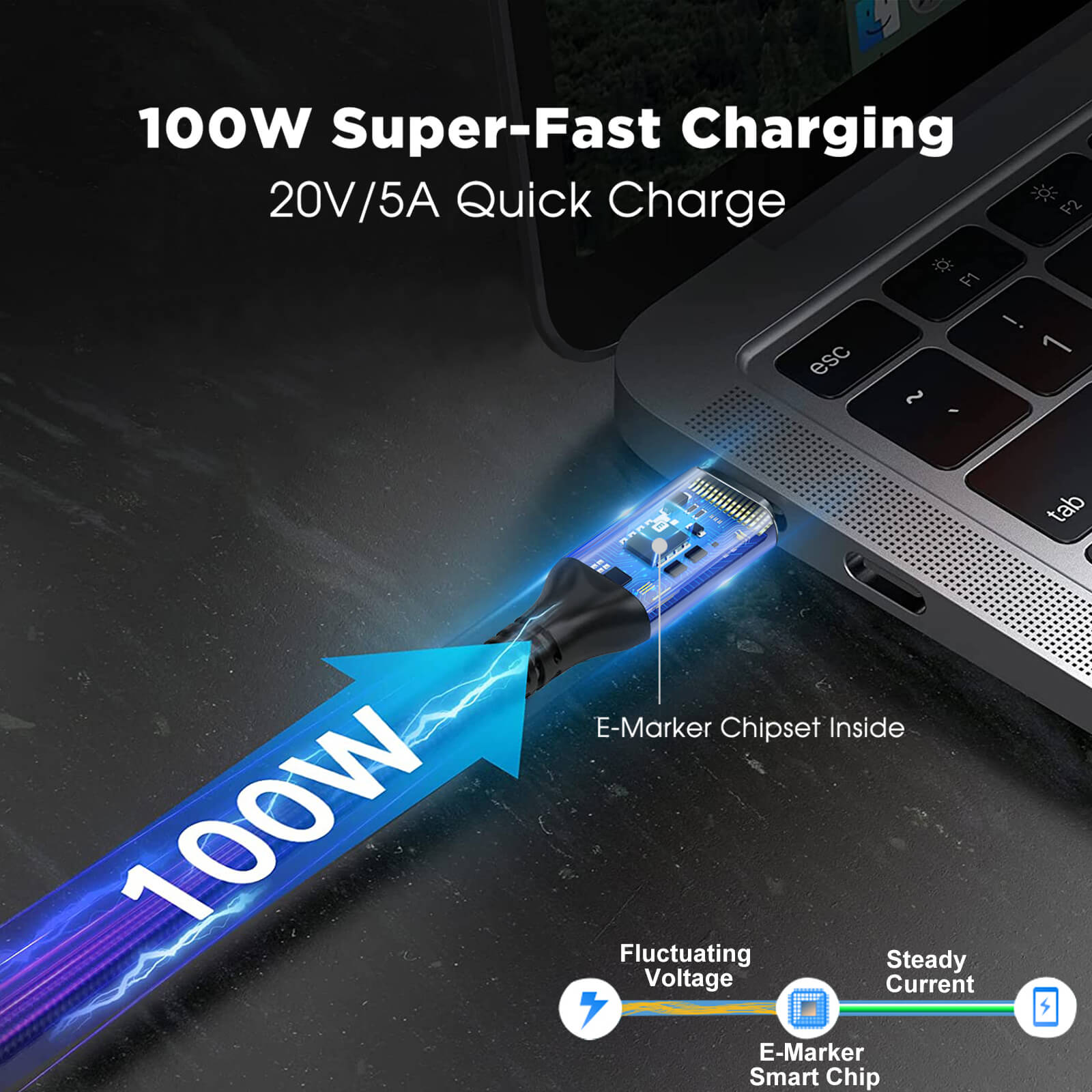 100W charging Cable