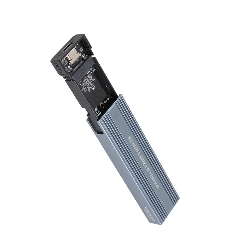 M.2 NVME and SATA dual protocol SSD Enclosure