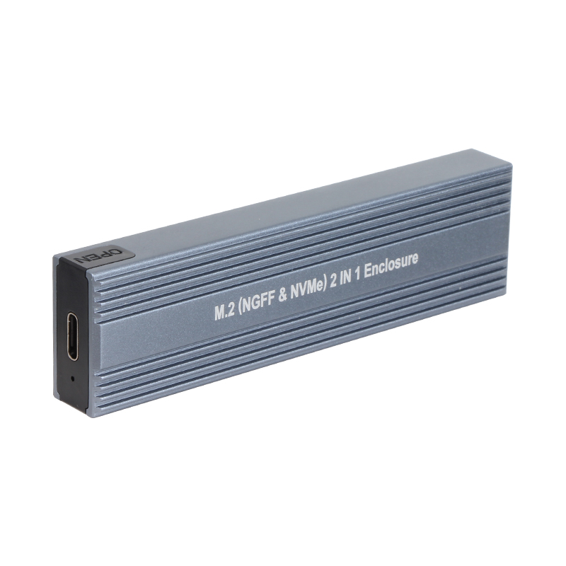 M.2 NVME and SATA dual protocol SSD Enclosure