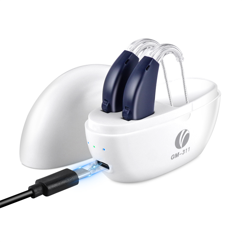 Hearing Aids with Charging Base