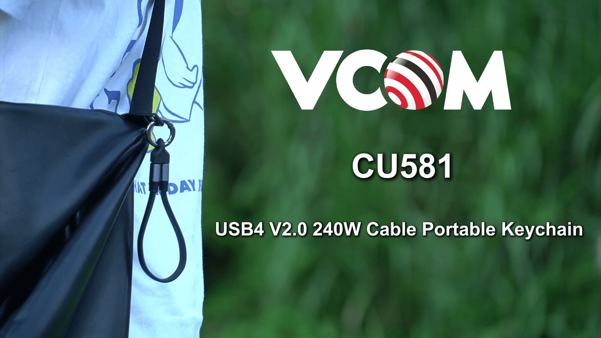 VCOM USB4 240W Cable Portable Keychain Series