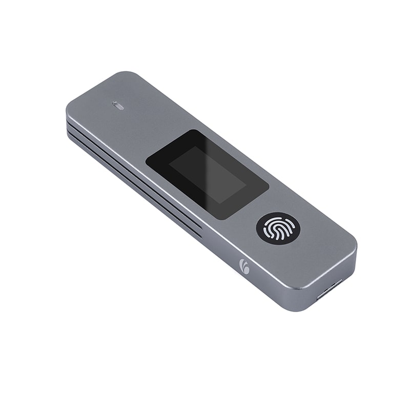 Visual Fingerprint Encryption SSD Enclosure