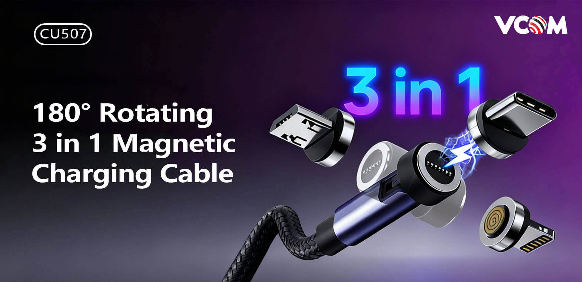 Magnetic Charging Cable 3 in 1