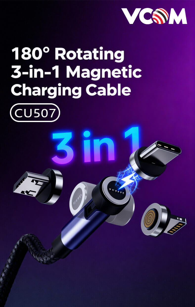 Magnetic Charging Cable 3 in 1