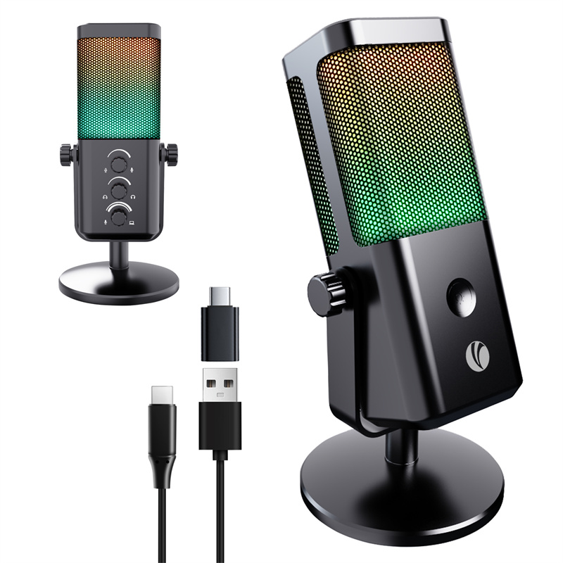 USB RGB Condenser Microphone 24bit/192kHz