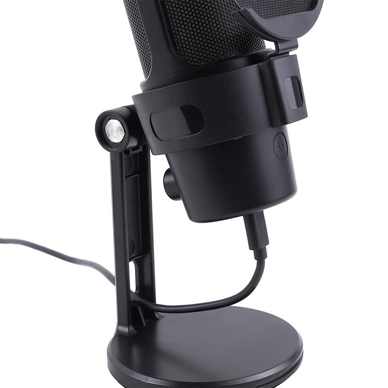 USB RGB Condenser Microphone with Touch Mute 192kHz