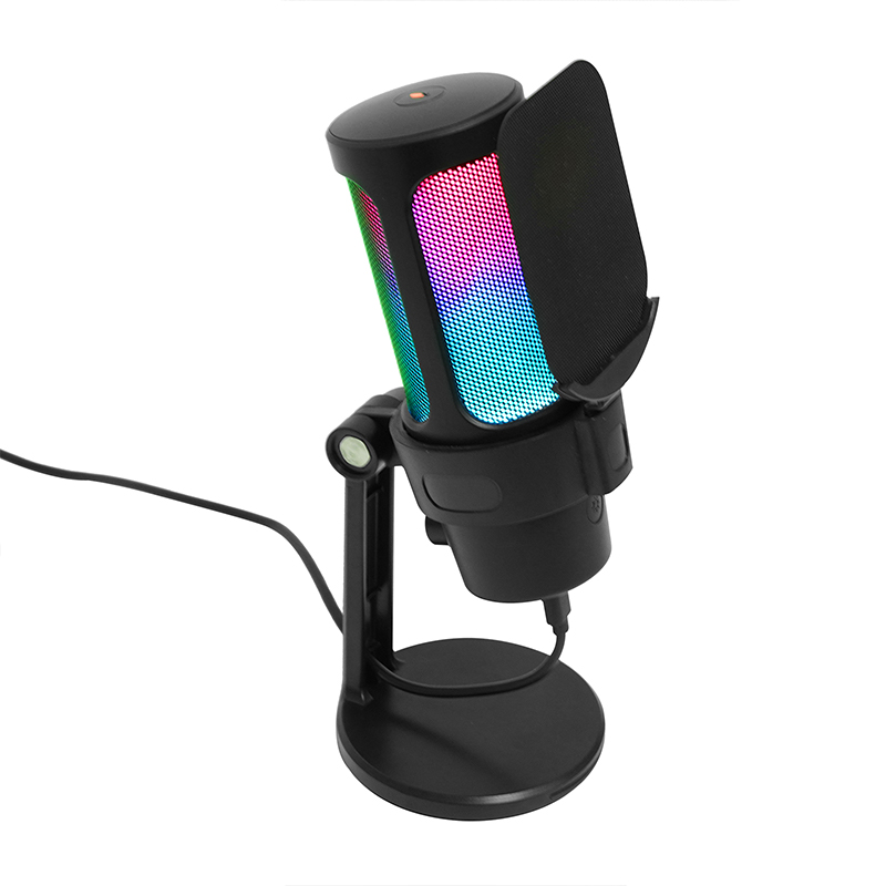 USB RGB Condenser Microphone with Touch Mute 192kHz