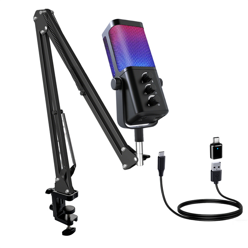 Gaming RGB Microphone with Stand