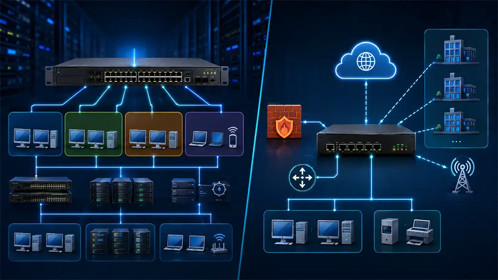 Layer 3 Switch vs. Router Layer 3 Switch vs. Router
